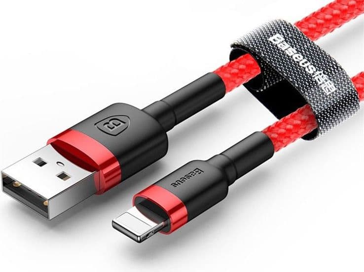 Kabllo Baseus USB-A, 2m, e kuqe