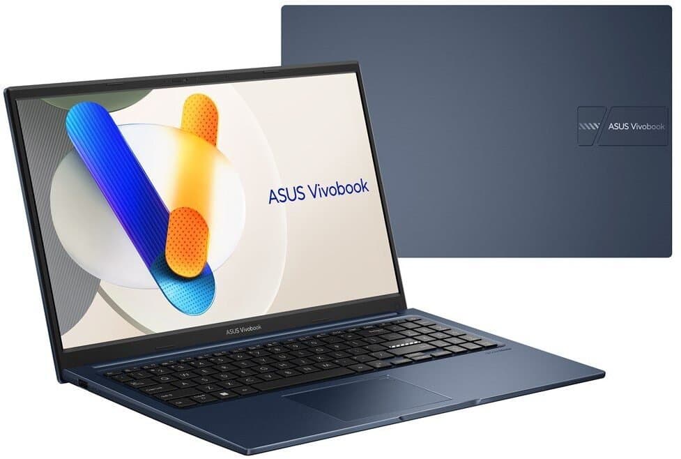 Laptop ASUS Vivobook 15 X1504VA, 15.6" FHD, Core 3, 16GB RAM, 512GB SSD, blu i errët