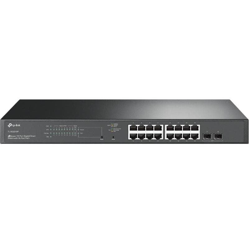 Switch rrjeti TP-Link Omada 18 porta, 16x PoE+, Gigabit, i zi