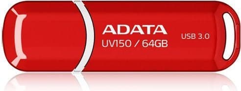Memorie USB Pendrive ADATA DashDrive Value UV150, 64GB, USB 3.0, e kuqe