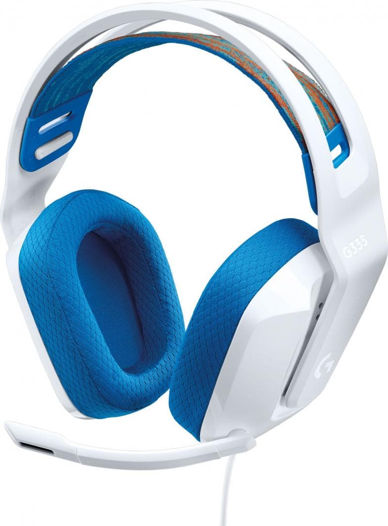 Kufje Logitech G335 (981-001018), të bardha/ kaltra