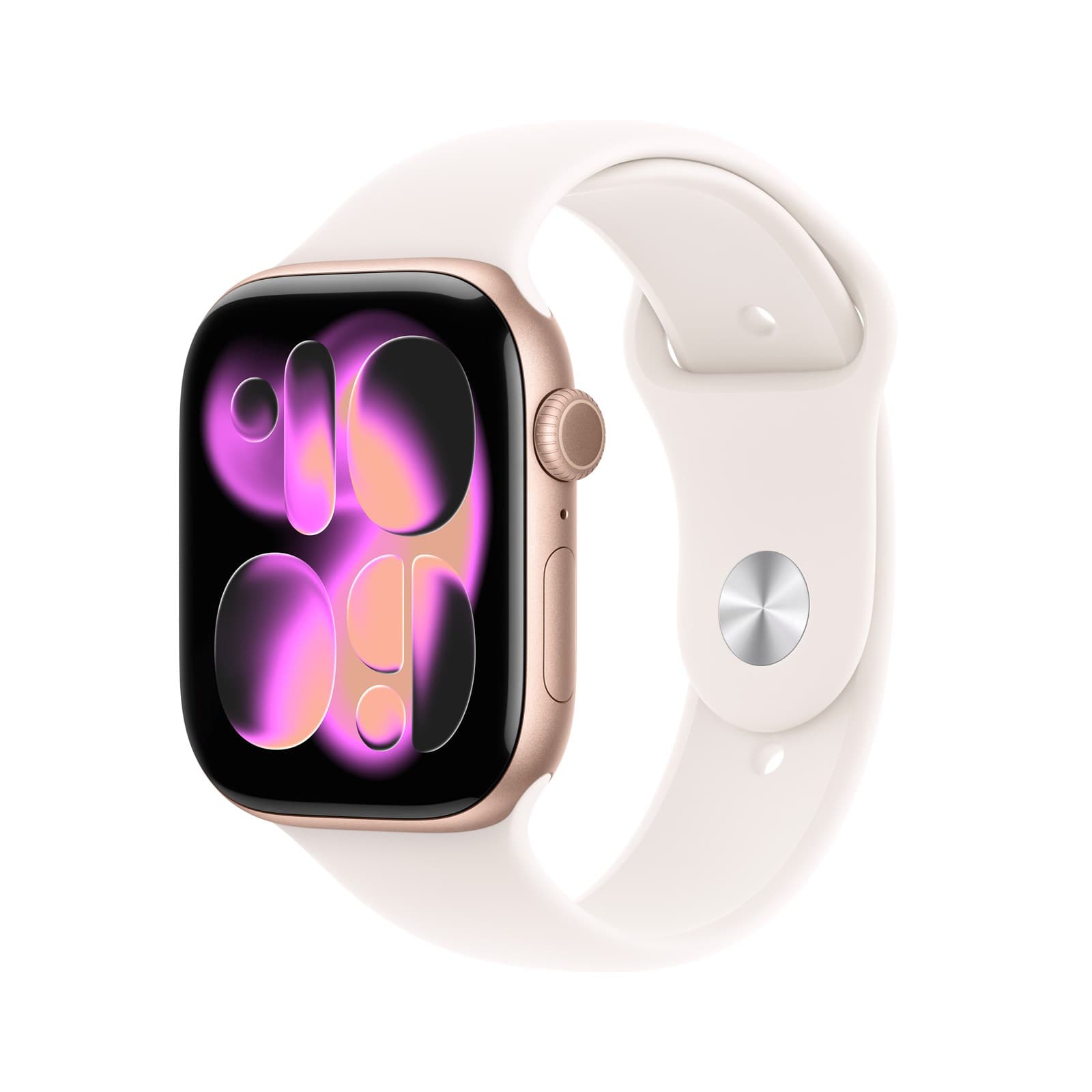 Apple Watch Series 11 GPS 42mm Rose Gold Aluminium Case with Light Blush Sport Band, M/L