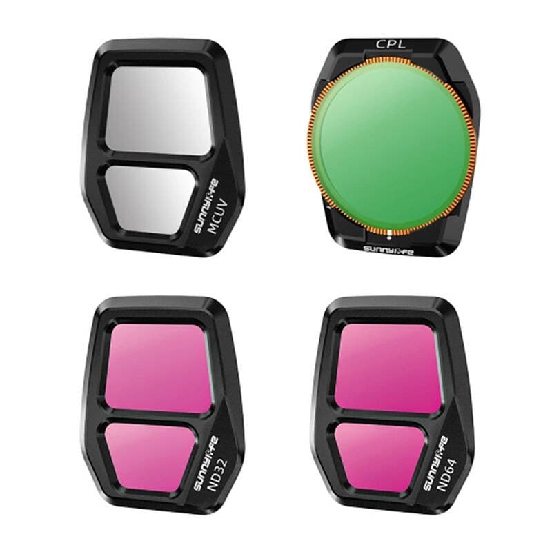 Set filtrash droni Sunnylife A3S-FI928, 4 copa, për DJI Air 3S, i zi