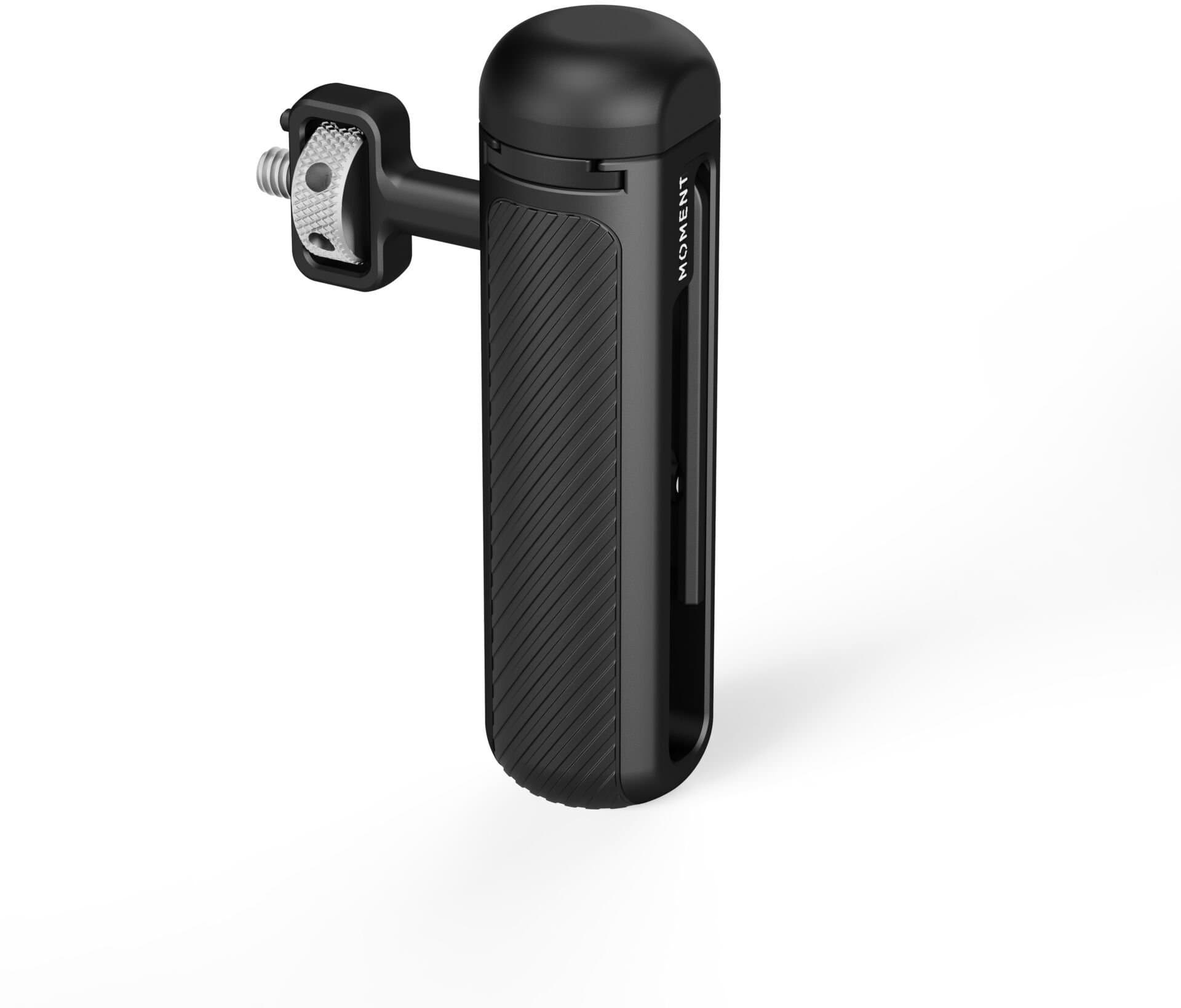 Dorezë universale për telefon Moment Mobile Grip, montim me filetë, rrotullim 360°, e zezë