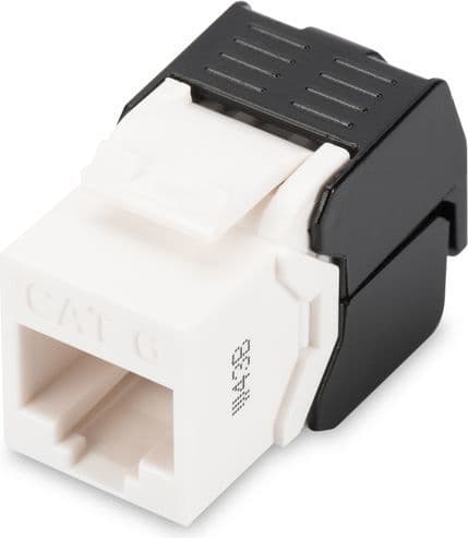 Konektor për kabllo Digitus Keystone module cat.6 unshielded toolless S / 17mm (DN-93603), i bardhë/zi