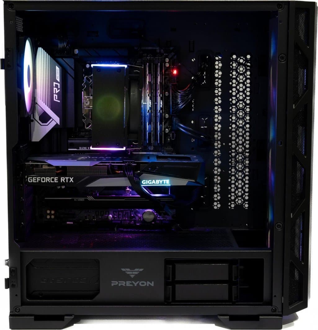 Kompjuter gaming Nest PRO 800 ARGB, Ryzen 7 7800X3D, RTX 5070 Ti, 32GB RAM, 512GB SSD, i zi