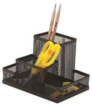Organizues tavoline Metal Mesh, 4 ndarje, i zi