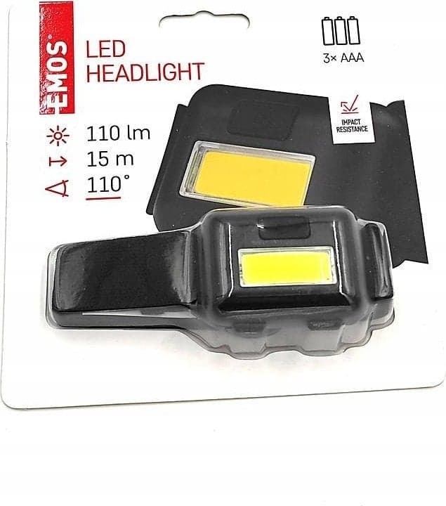 Fener koke Emos HEADLAMP 1W COB, 110 lumen, i zi