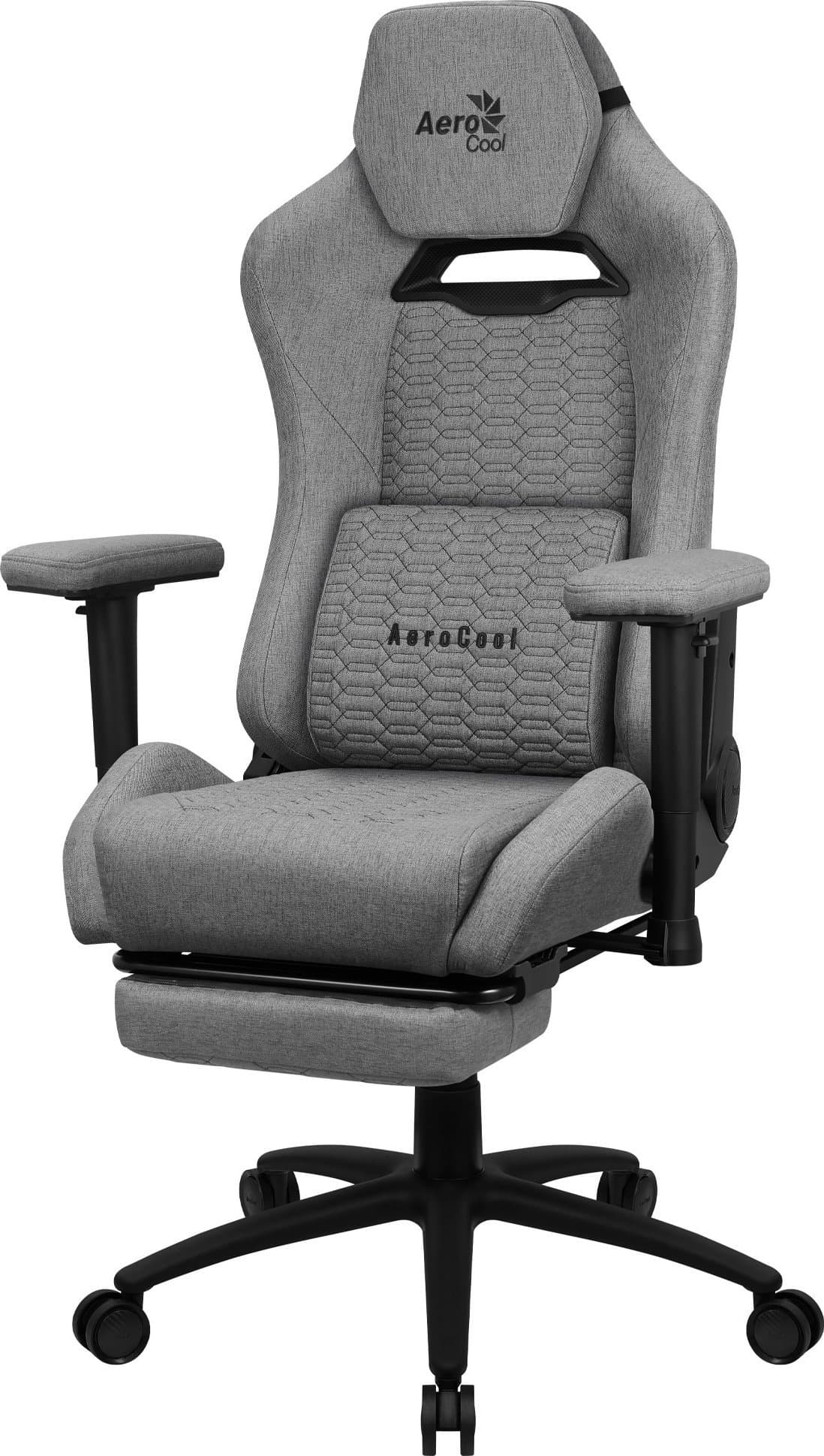 Karrige lojërash Aerocool Royal AeroWeave, deri 150kg, krahë 2D, gri