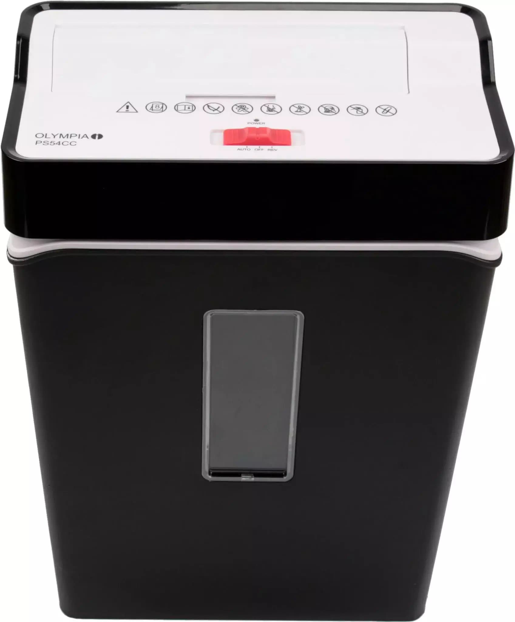 Grirëse letrash Olympia PS 54 CC Pro, 8 fletë, kosh 15L, e zezë