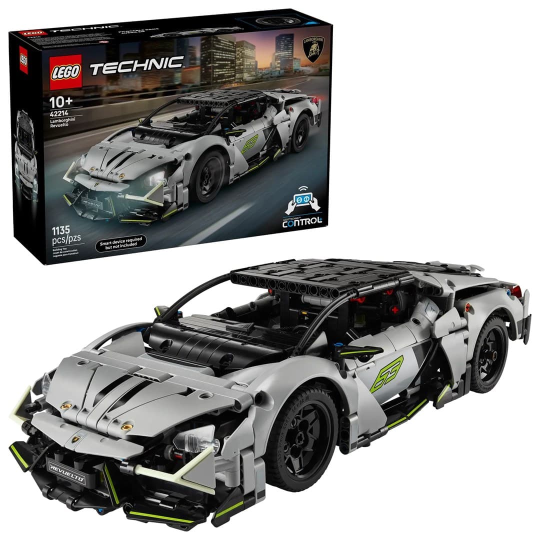 Set ndërtimi LEGO Technic 42214 Lamborghini Supercar, mbi 1000 pjesë, 10+ vjeç, shumëngjyrësh
