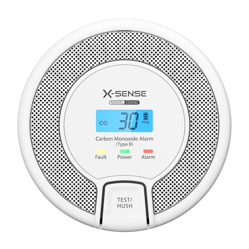 Detektor monoksidi karboni X-Sense CO03D, ekran dixhital, sensor elektrokimik, i bardhë