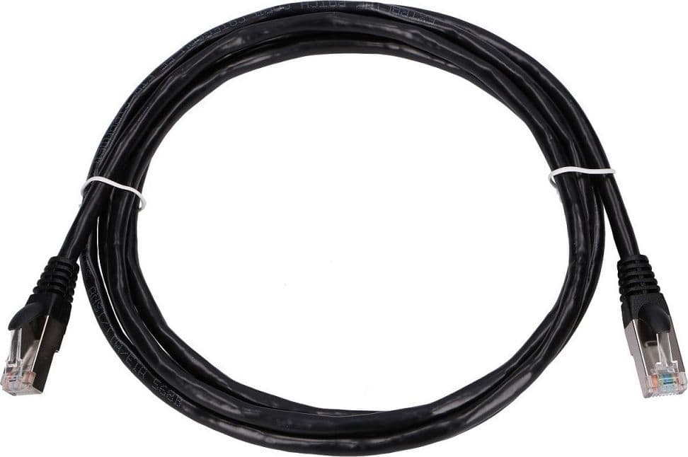 Kabllo patchcord ExtraLink, CAT.5e, FTP, 2 m, e zezë