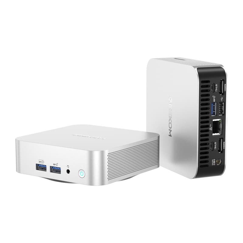 Mini PC GEEKOM A7, Ryzen 5 7535HS, 16GB RAM, 512GB SSD, argjendtë