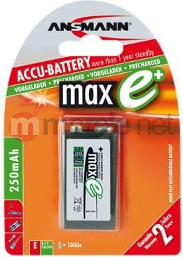 Bateri Ansmann, 250mAh