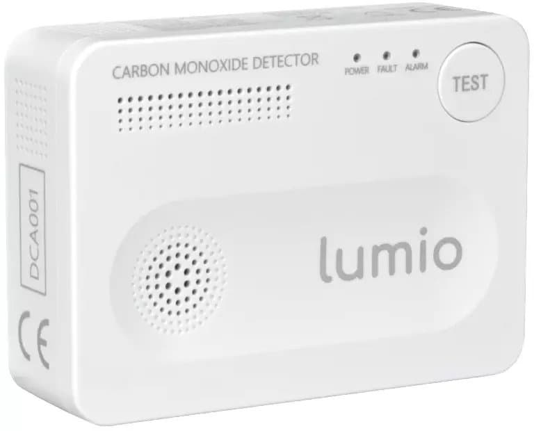 Detektor monoksidi karboni Lumio DCA001, autonom, me bateri, i bardhë