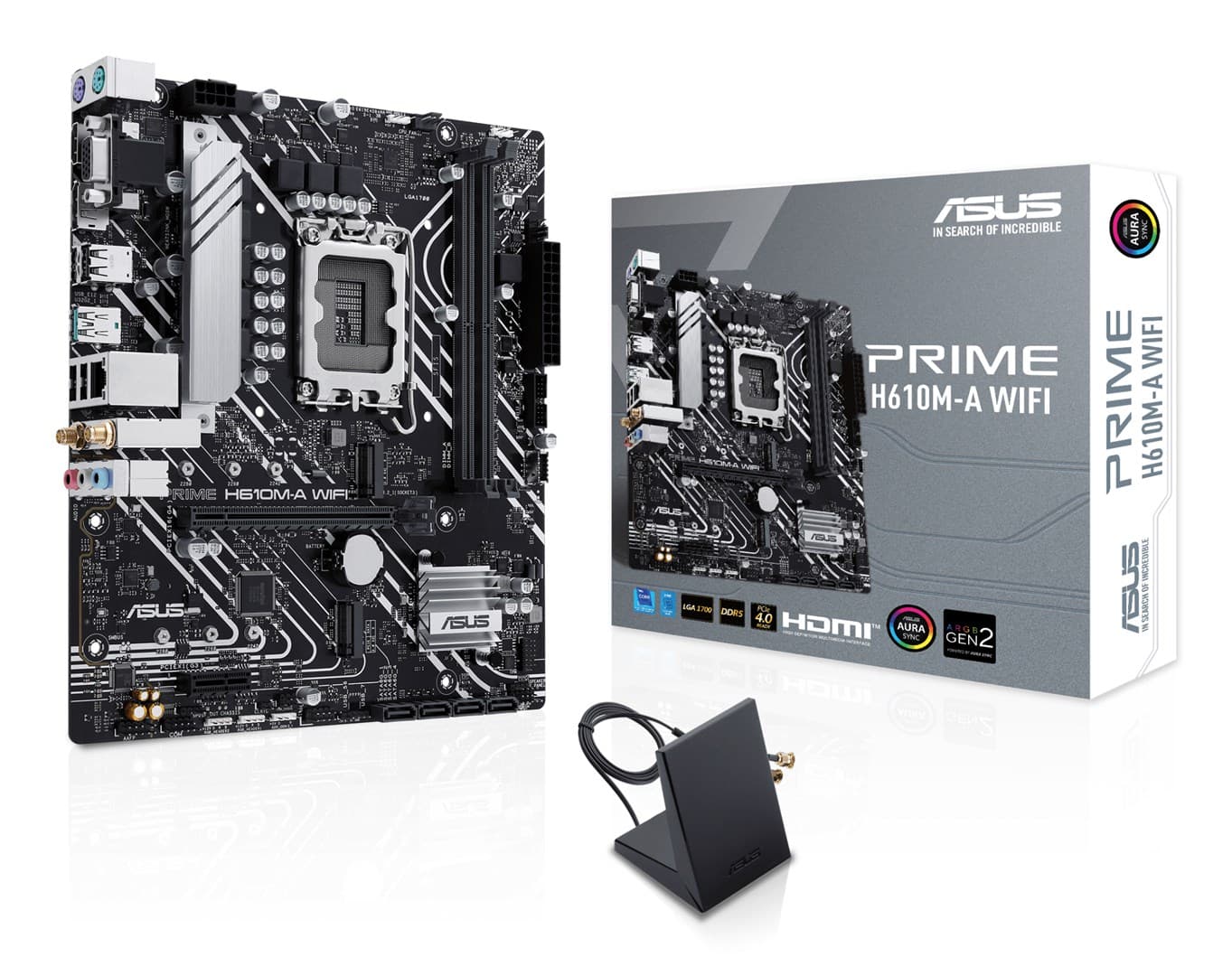 Motherboard Asus PRIME H610M-A WIFI, LGA1700, DDR5, e zezë