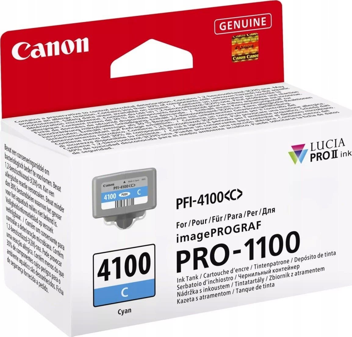 Patronë boje Canon PFI-4100C, cyan, për Canon imagePROGRAF PRO-1100
