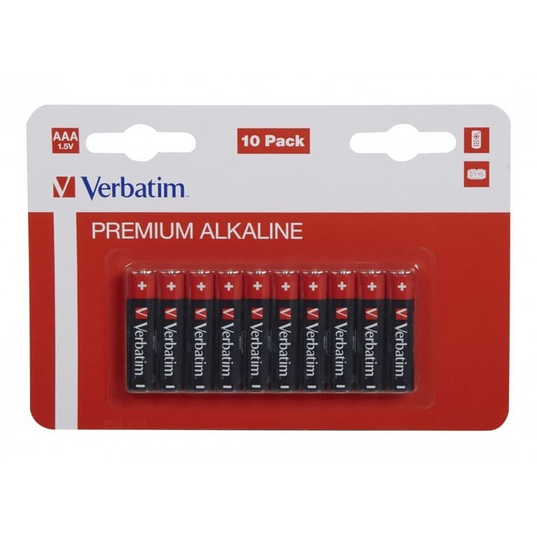 BATERI VERBATIM ALKALINE AAA1.5 10/1