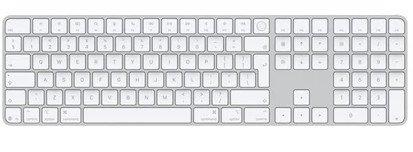 TASTIERE APPLE MAGIC TOUCH ID/NUMERIC KEYPAD WHITE KEYS
